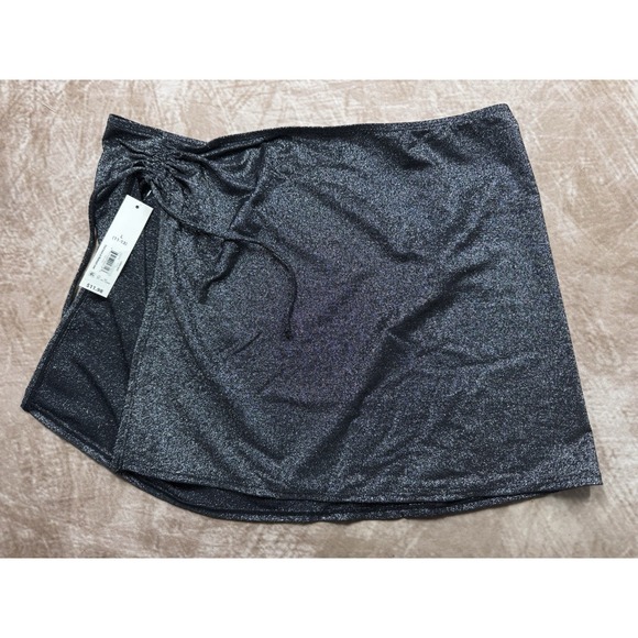 No Boundaries Dresses & Skirts - No Boundaries  Black Lurex Cover up skirt Metallic black L 11-13 NWT